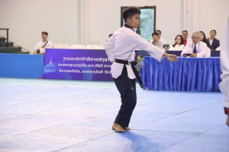  Taekwondo Competition Opens at Vientiane Games, Six Gold Medals Awarded on Day One